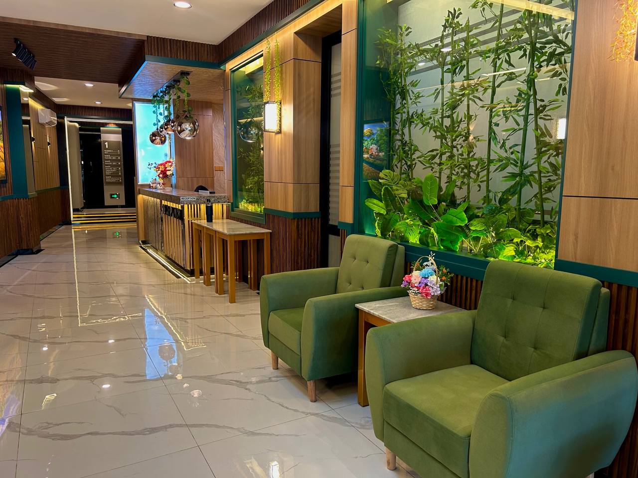 Lobi penginapan mewah Tanjung Pinang di Bona Ventura Hotel